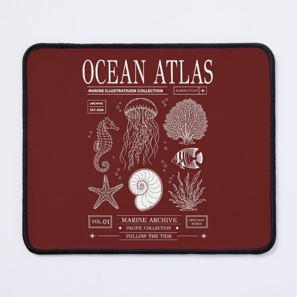 Item preview, Ocean Atlas Marine Illustration Collection designed and sold by CamaleonDesigns.