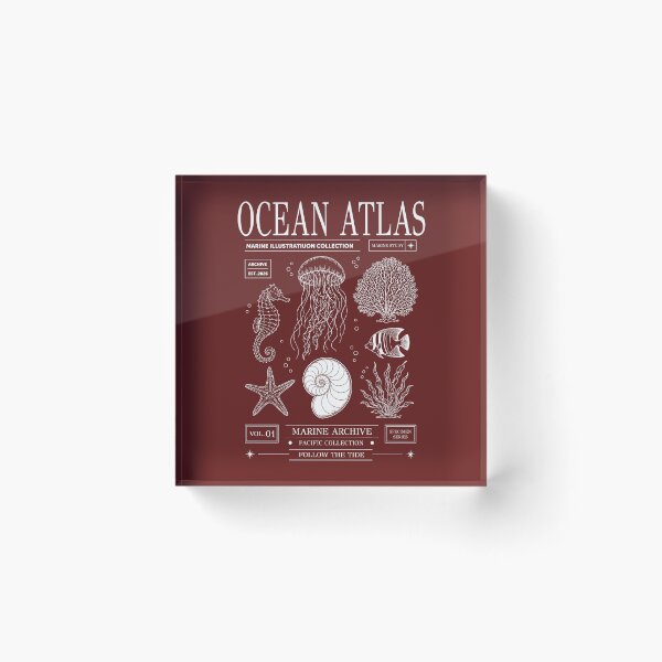 Item preview, Ocean Atlas Marine Illustration Collection  designed and sold by CamaleonDesigns.