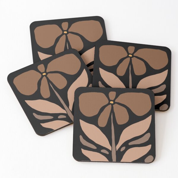 Item preview, Brown Boho Floral Botanical Illustration Design designed and sold by BuckaBaby.