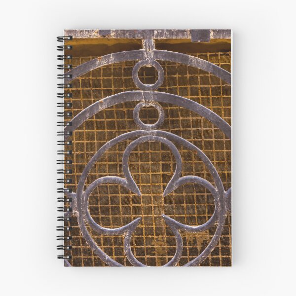 Item preview, Ornate Vintage Iron Grille Vent With Decorative Circular Pattern And Rusted Metal Texture designed and sold by Nmallia.