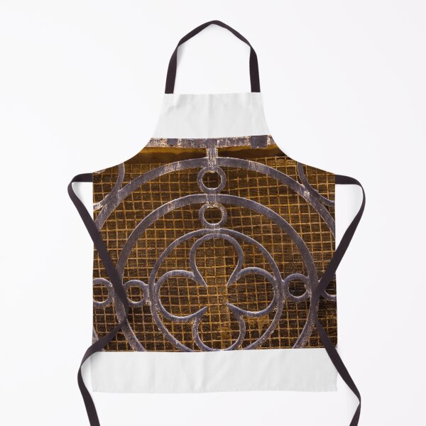 Item preview, Ornate Vintage Iron Grille Vent With Decorative Circular Pattern And Rusted Metal Texture designed and sold by Nmallia.