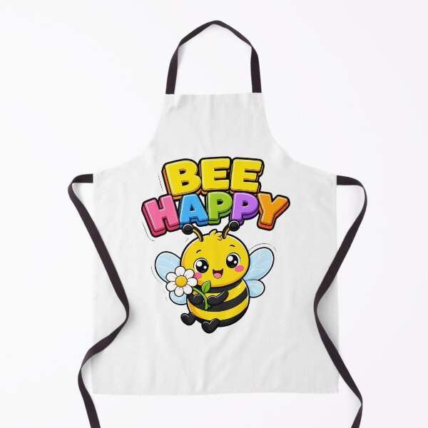 Item preview, Bee Happy Cute Kawaii Bee with Flower designed and sold by BoosterShop.