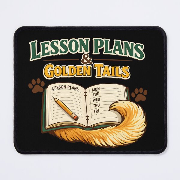 Item preview, Lesson Plans & Golden Tails – Golden Retriever Teacher Back to School Dog Lover Design designed and sold by Sahil Randhawa.