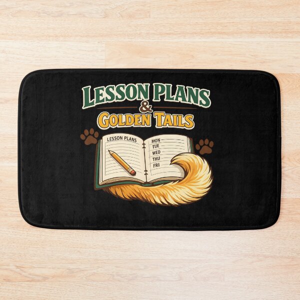 Item preview, Lesson Plans & Golden Tails – Golden Retriever Teacher Back to School Dog Lover Design designed and sold by Sahil Randhawa.