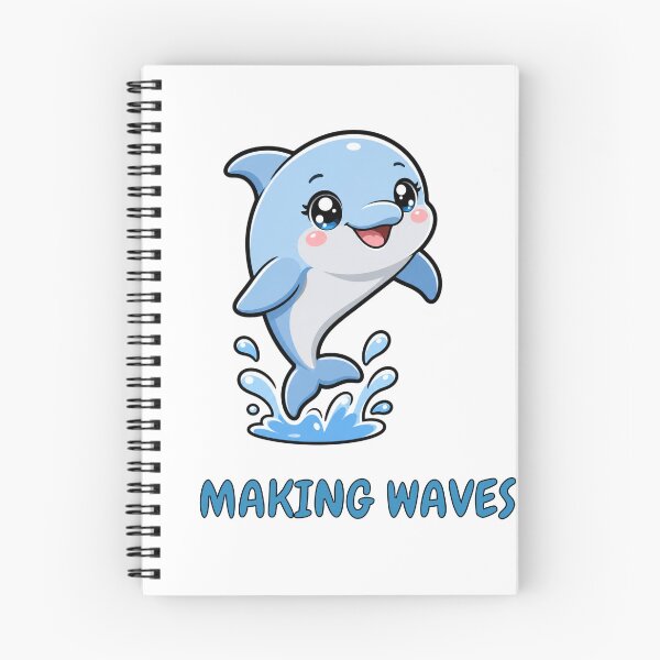 Item preview, Making Waves Cute Kawaii Dolphin Summer designed and sold by BoosterShop.