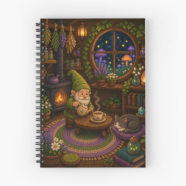 Item preview, Firelight Tea in the Gnome's Woodland Study  designed and sold by Sketchlegacy.