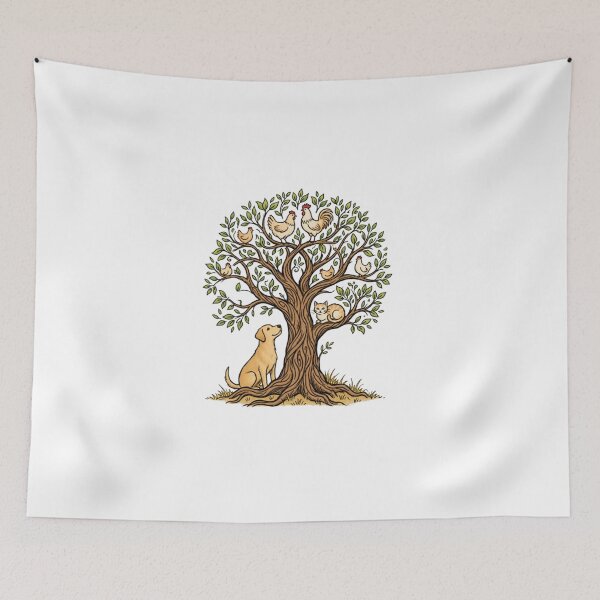 Item preview, The happy animal tree designed and sold by Designfs.