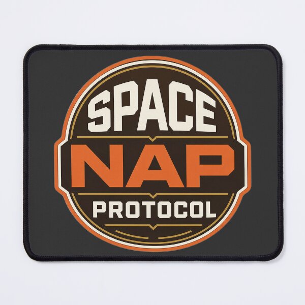 Item preview, Space Nap Protocol Retro Sci Fi Mission Badge Design designed and sold by Jaani-T.