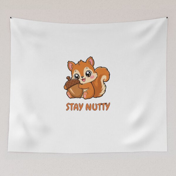 Item preview, Stay Nutty Cute Kawaii Squirrel with Acorn designed and sold by BoosterShop.