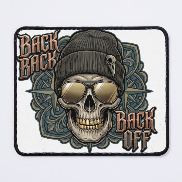 Item preview, Back Off Skull Vintage Streetwear Biker Style Sticker designed and sold by MAStrends.