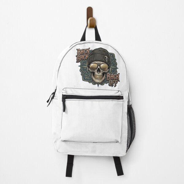 Item preview, Back Off Skull Vintage Streetwear Biker Style Sticker designed and sold by MAStrends.