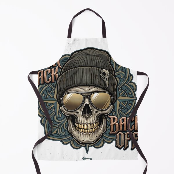 Item preview, Back Off Skull Vintage Streetwear Biker Style Sticker designed and sold by MAStrends.
