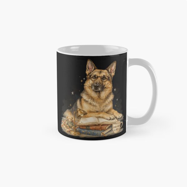 Item preview, German Shepherds Books and Dogs Make Me Happy designed and sold by Cute & Sassy Custom Gifting Boutiques.