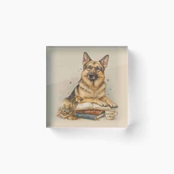 Item preview, German Shepherds Books and Dogs Make Me Happy designed and sold by Cute & Sassy Custom Gifting Boutiques.