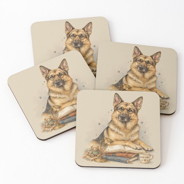 Item preview, German Shepherds Books and Dogs Make Me Happy designed and sold by Cute & Sassy Custom Gifting Boutiques.