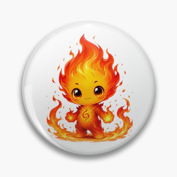 Item preview, Kawaii Fire Spirit designed and sold by Lolilas.