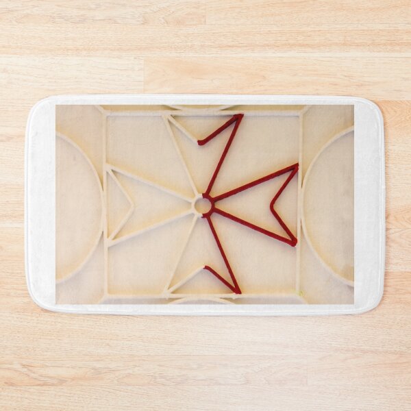 Item preview, Abstract Geometric Red And White Pattern With Symmetrical Star Shape And Minimal Design designed and sold by Nmallia.