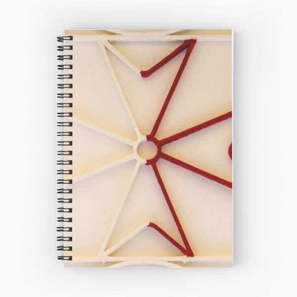 Item preview, Abstract Geometric Red And White Pattern With Symmetrical Star Shape And Minimal Design designed and sold by Nmallia.