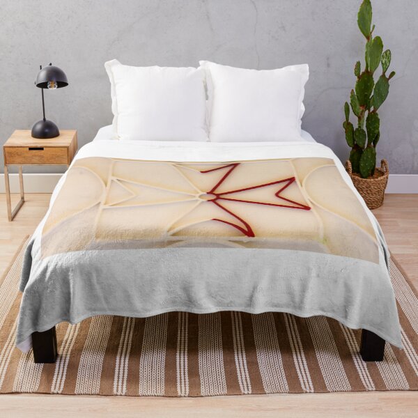 Item preview, Abstract Geometric Red And White Pattern With Symmetrical Star Shape And Minimal Design designed and sold by Nmallia.