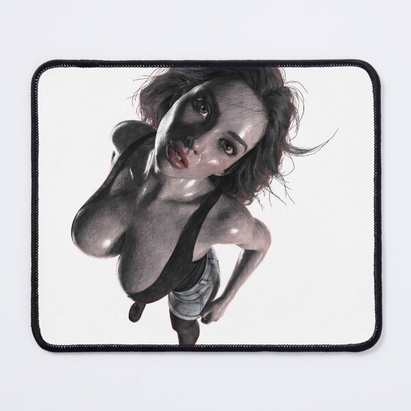 Item preview, Dark fantasy woman with wet look pose as transparent object designed and sold by Creative88Art.