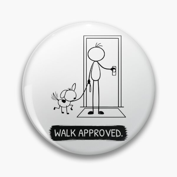 Item preview, Funny Dog Walking T-Shirt | Walk Approved | Dog Owner Shirt | Dog Lover Gift | Minimalist Pet Tee designed and sold by Pebl-Co.