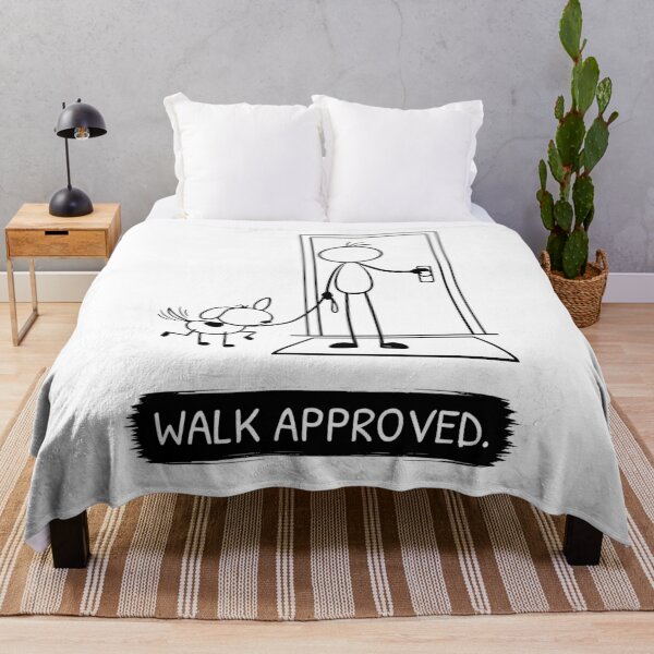 Item preview, Funny Dog Walking T-Shirt | Walk Approved | Dog Owner Shirt | Dog Lover Gift | Minimalist Pet Tee designed and sold by Pebl-Co.