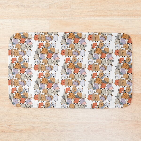 Item preview, ⁠Cute Parcel Animals Busy Work Life Pattern⁠ designed and sold by PackFeelStudio.