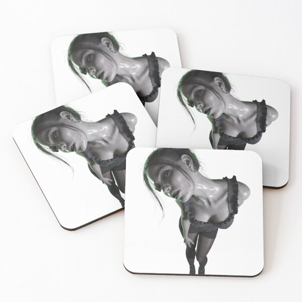 Item preview, Young woman in black dress leaning as transparent PNG designed and sold by Creative88Art.