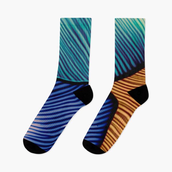 Item preview, Abstract Blue Teal Gold Textured Line Art designed and sold by BuckaBaby.