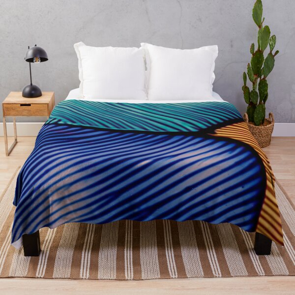 Item preview, Abstract Blue Teal Gold Textured Line Art designed and sold by BuckaBaby.