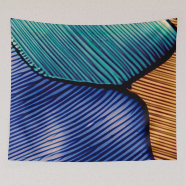 Item preview, Abstract Blue Teal Gold Textured Line Art designed and sold by BuckaBaby.