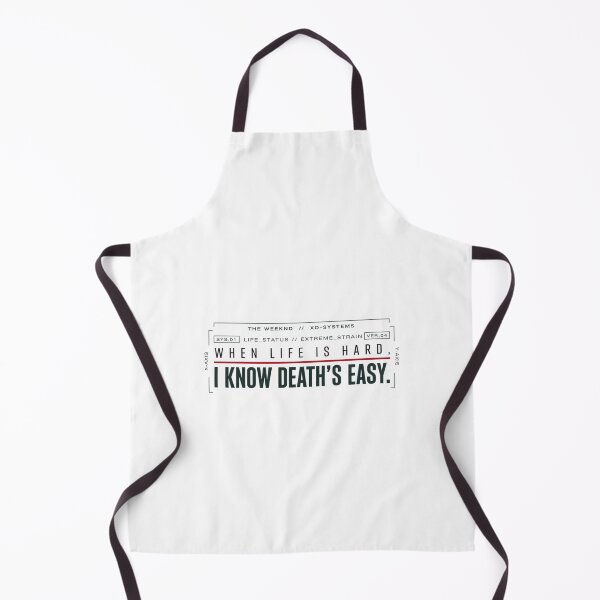 Item preview, When Life Is Hard I Know Death's Easy - The Weeknd Tech HUD designed and sold by Enea Kelo.