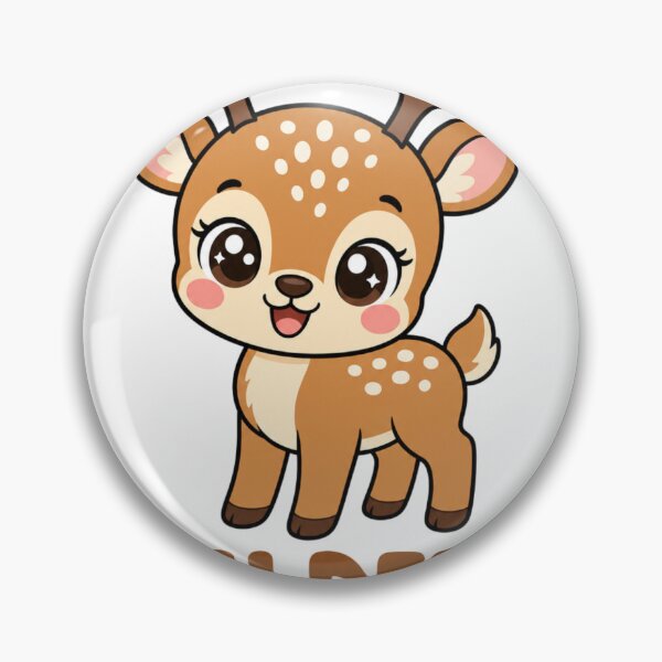 Item preview, Oh Deer Cute Kawaii Fawn with Saying designed and sold by BoosterShop.