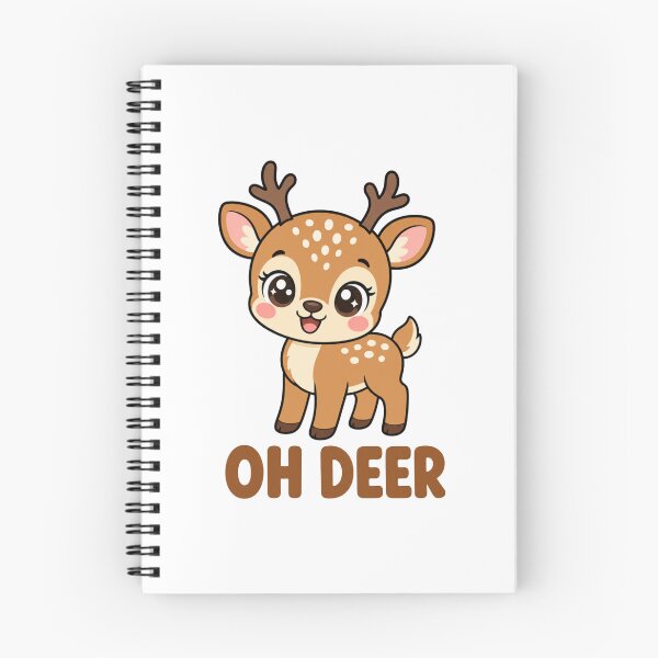 Item preview, Oh Deer Cute Kawaii Fawn with Saying designed and sold by BoosterShop.
