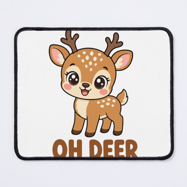 Item preview, Oh Deer Cute Kawaii Fawn with Saying designed and sold by BoosterShop.