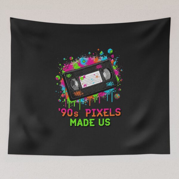 Item preview, 90s Pixels Made Us Retro VHS Nostalgia Design designed and sold by PixelBlob.