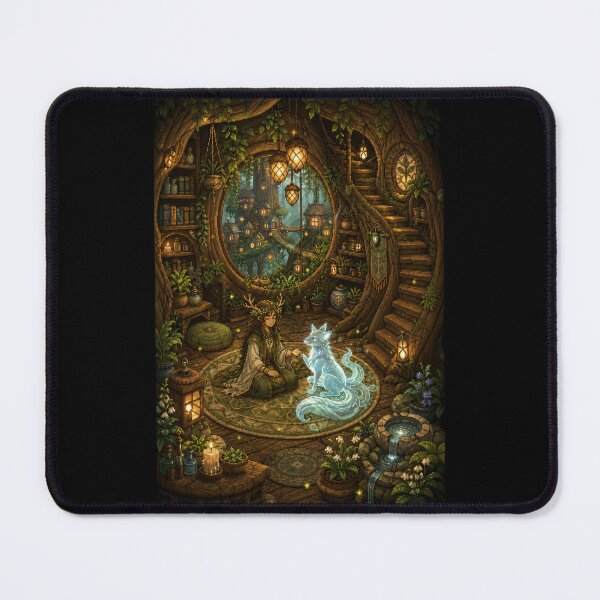 Item preview, The Forest Oracle and Her Spirit Fox  designed and sold by Sketchlegacy.