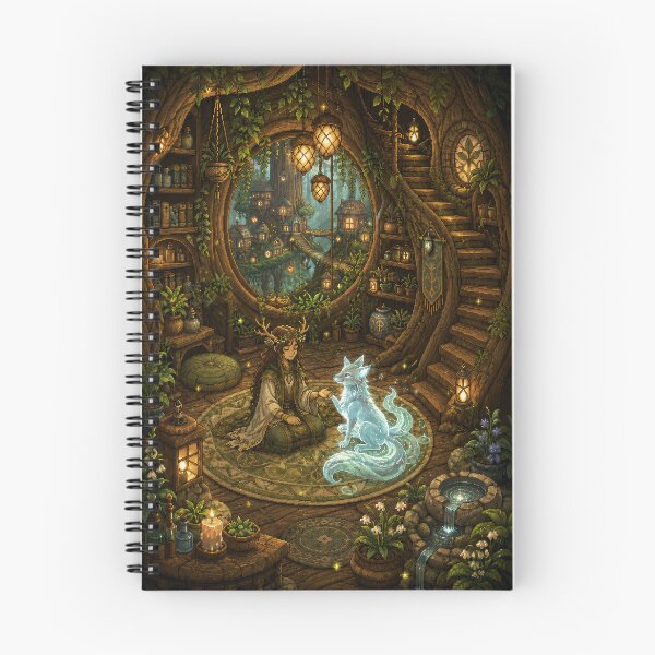Item preview, The Forest Oracle and Her Spirit Fox  designed and sold by Sketchlegacy.