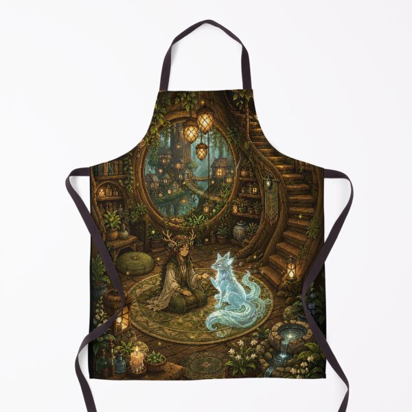 Item preview, The Forest Oracle and Her Spirit Fox  designed and sold by Sketchlegacy.