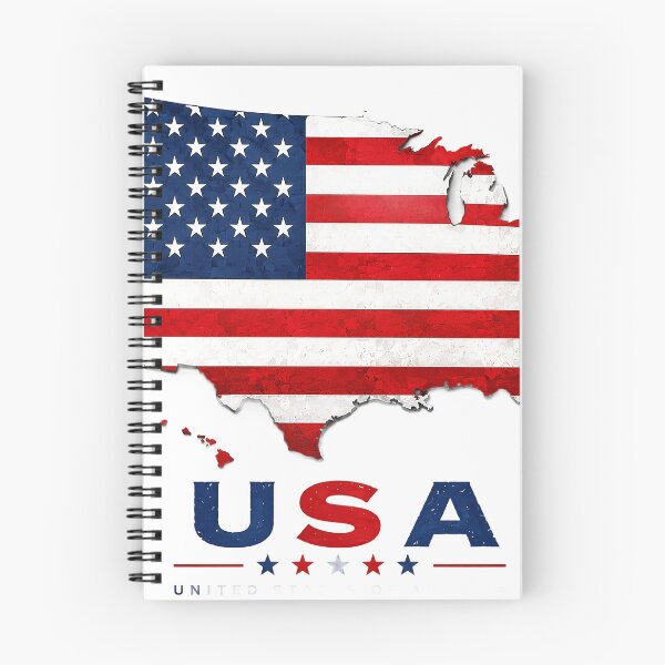 Item preview, USA Map with National Flag Design designed and sold by ali prints.