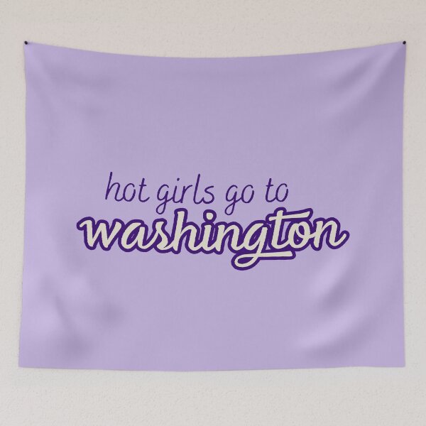 Item preview, Hot Girls Go To Washington Purple text  designed and sold by titanic415.