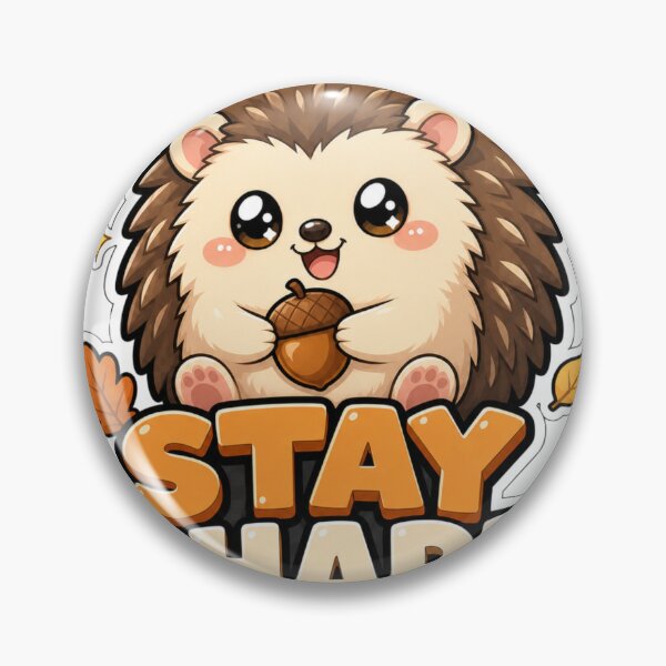 Item preview, Stay Sharp Cute Kawaii Hedgehog with Acorn Autumn designed and sold by BoosterShop.