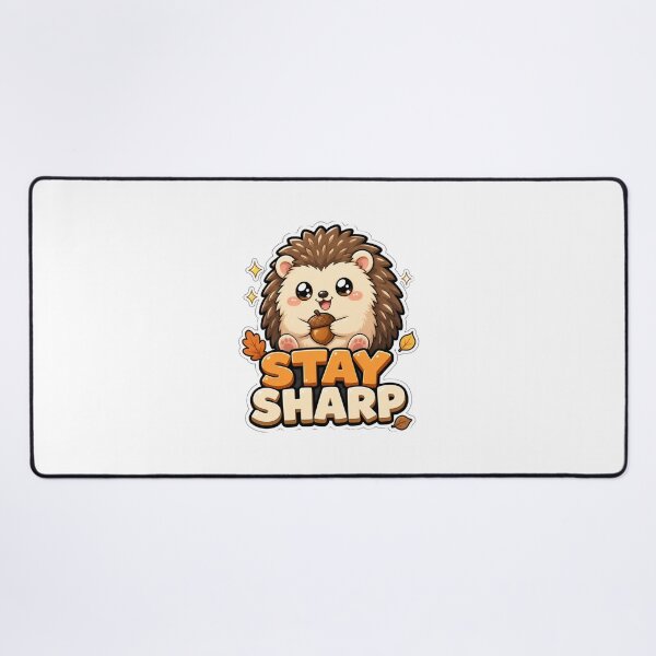Item preview, Stay Sharp Cute Kawaii Hedgehog with Acorn Autumn designed and sold by BoosterShop.