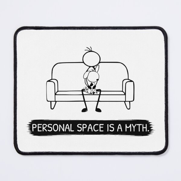 Item preview, Funny Clingy Dog T-Shirt | Personal Space Is A Myth | Velcro Dog Shirt | Dog Owner Gift | Minimalist Dog Lover Tee designed and sold by Pebl-Co.