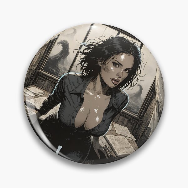 Item preview, Woman in gothic study with eerie on transparent background designed and sold by Creative88Art.