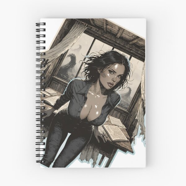 Item preview, Woman in gothic study with eerie on transparent background designed and sold by Creative88Art.
