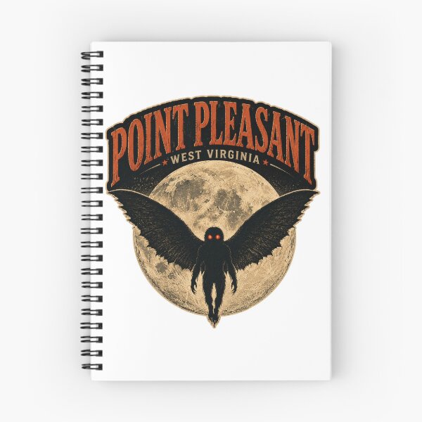 Item preview, Point Pleasant West Virginia Vintage Mothman Retro Cryptid Halloween Art designed and sold by Rewind Society.
