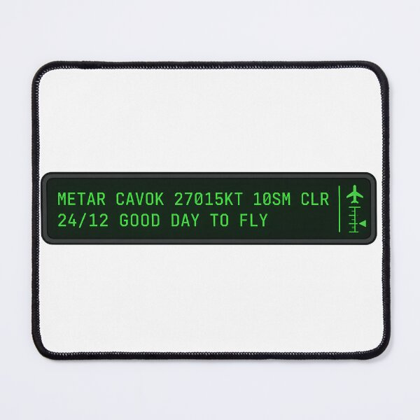 Item preview, METAR Weather Report Aviation Typography Cockpit Display Minimalist Pilot Gift designed and sold by EMaviation_.