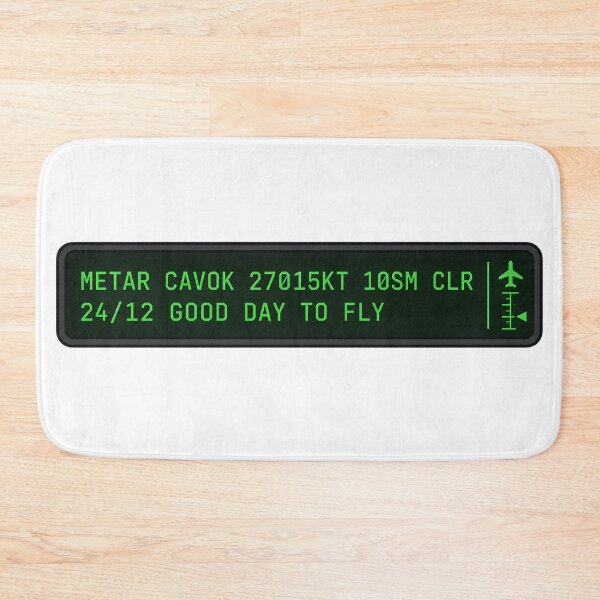 Item preview, METAR Weather Report Aviation Typography Cockpit Display Minimalist Pilot Gift designed and sold by EMaviation_.