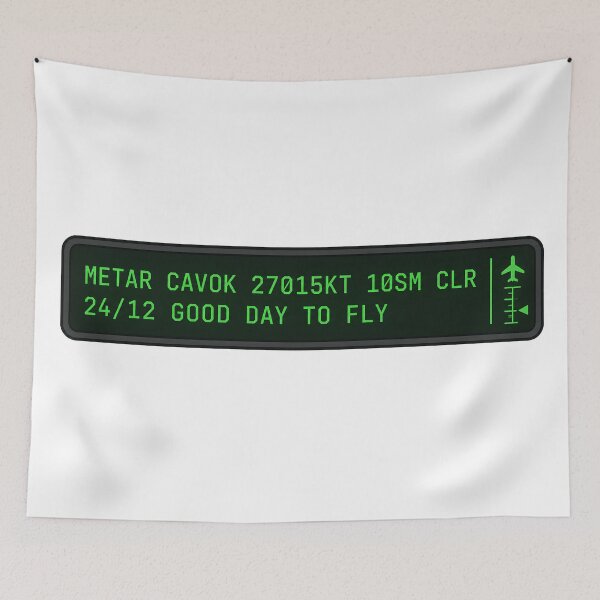 Item preview, METAR Weather Report Aviation Typography Cockpit Display Minimalist Pilot Gift designed and sold by EMaviation_.